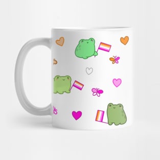 Rotund Lesbian Frogs Mug